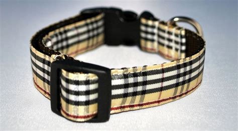 Plaid Burberry Dog Collar 